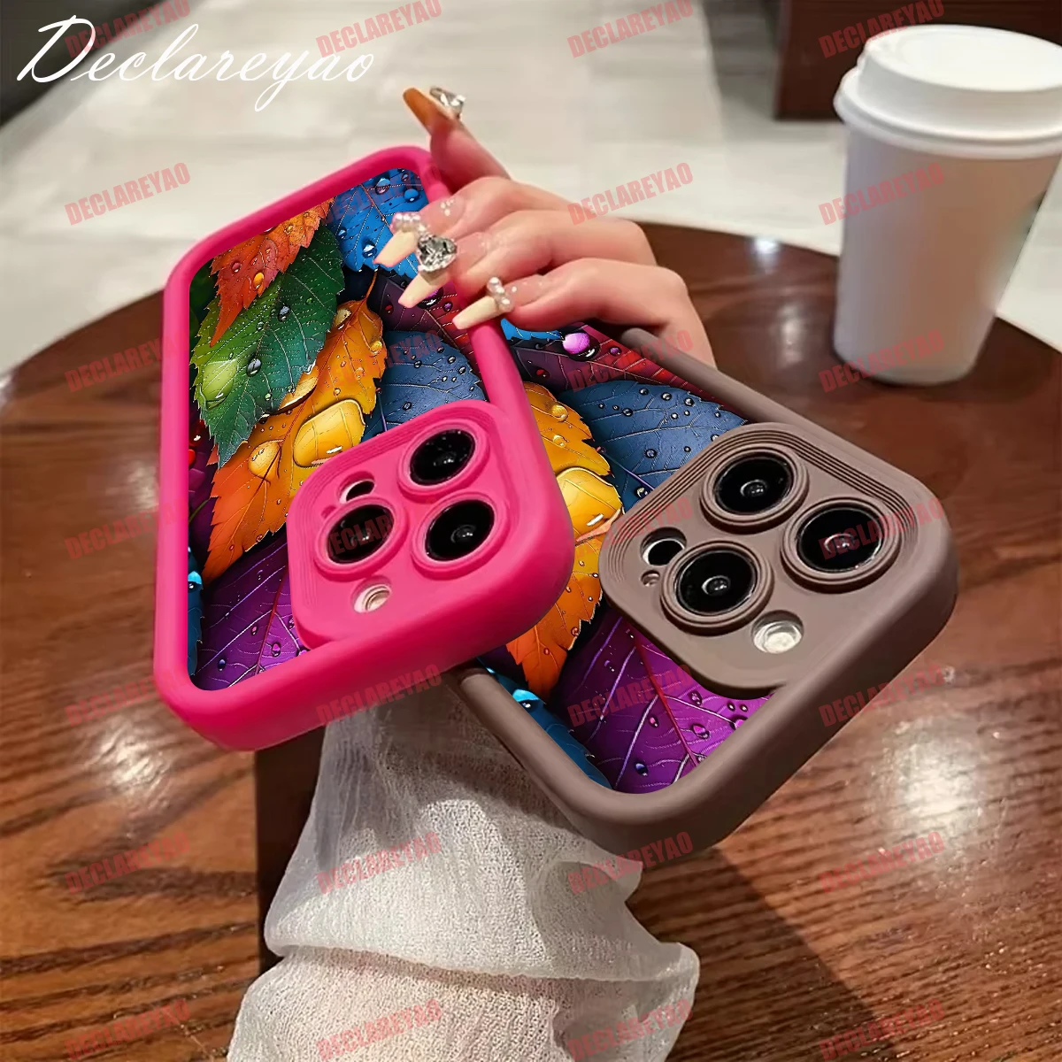 DECLAREYAO حافظة رفيعة وخفيفة الوزن غير لامعة من مادة البولي يوريثان الحراري لهاتف آيفون 12 Mini 11 Xs Max XR Air 16 Pro 16e 15 Plus 14 13 حافظة مضادة للصدمات #3