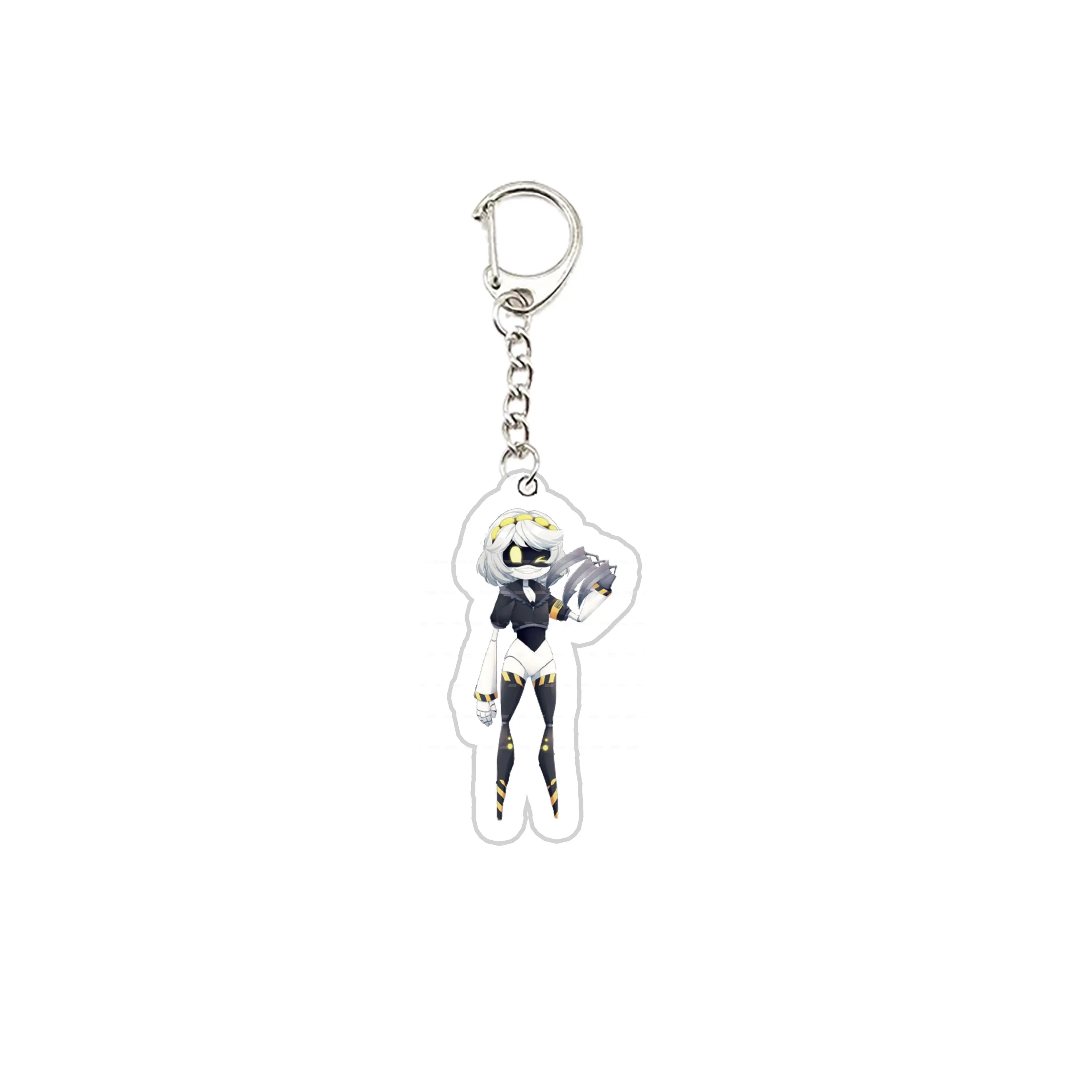 Anime Murder Drones Keychain for Accessories Bag Acrylic Pendant  Murder Drones UZI N J DOLL Keyring Chains Jewelry Fans Gifts