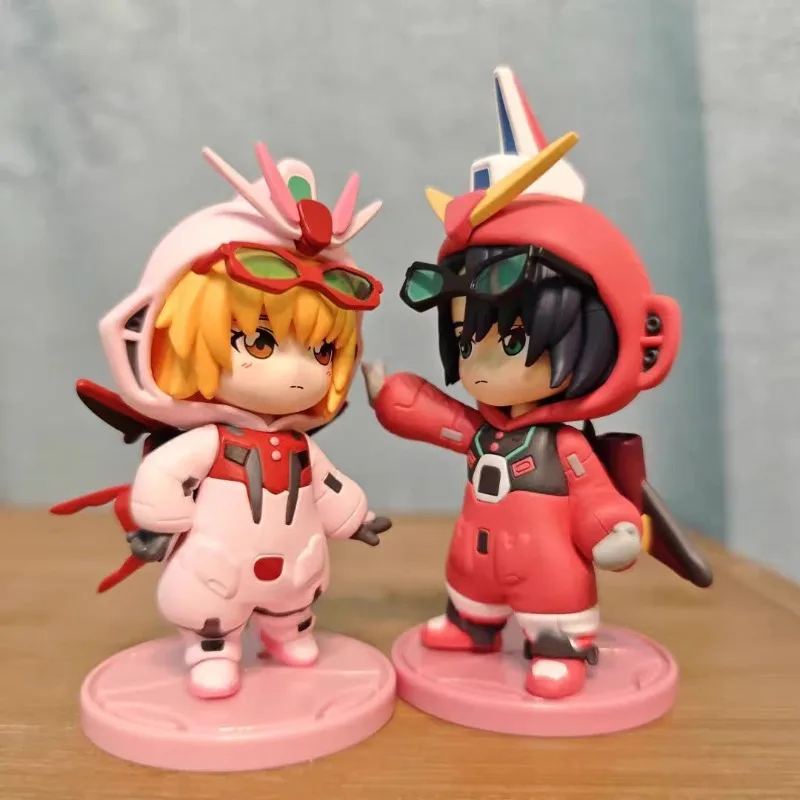 BANDAI GUNDAM Q edición Cagalli figura de pijama caja ciega Kawaii Athrun Zala figura sorpresa caja adorno de mesa de dibujos animados caja de la suerte