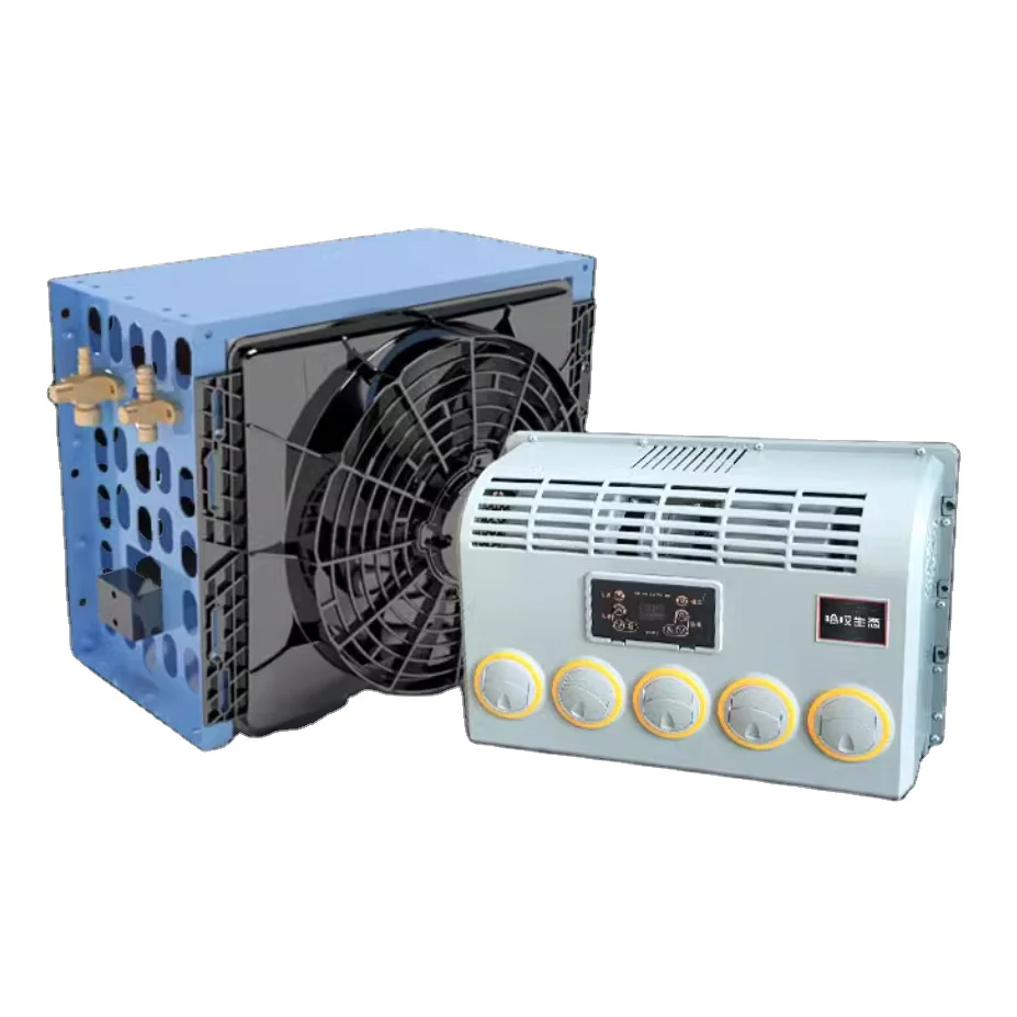 Aire acondicionado Tianhe 24v para camión de construcción, carretilla elevadora excavadora, nuevo ventilador modificado con mochila dividida especial para estacionamiento