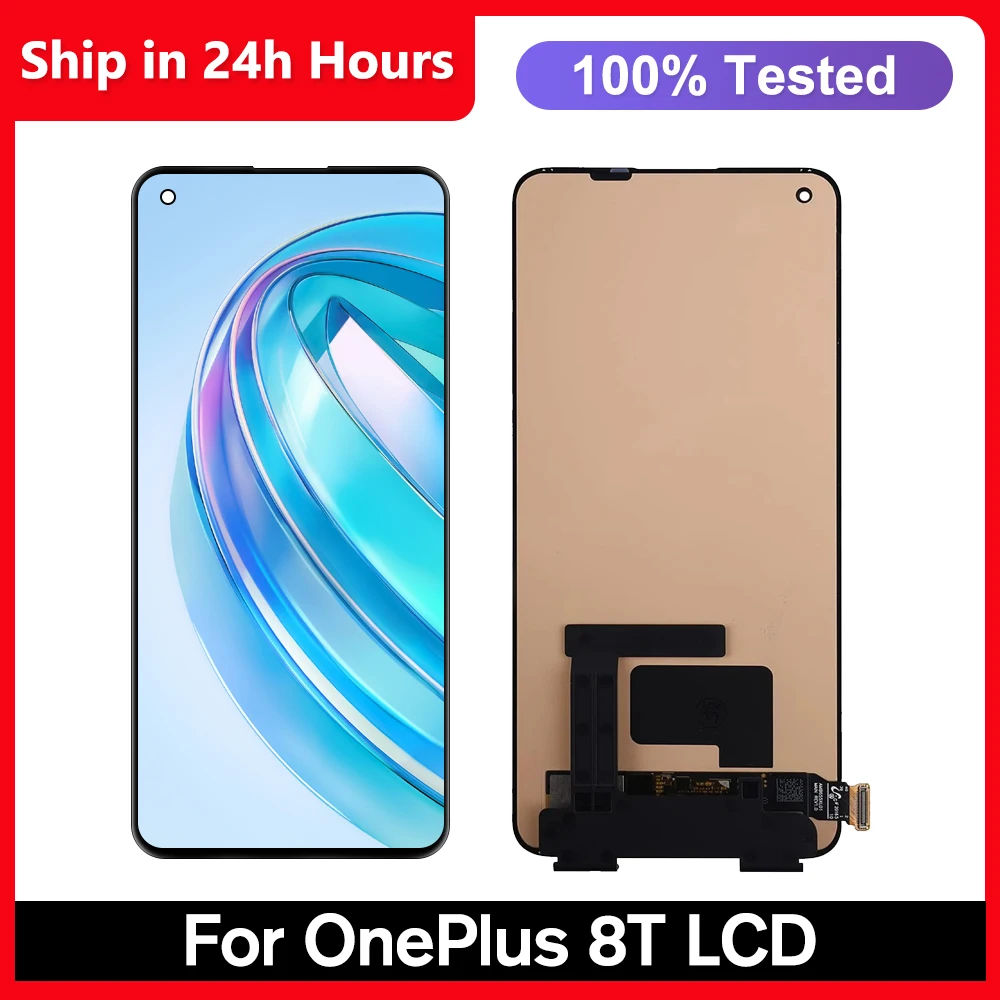 6.55''For OnePlus 8T For 1+8T KB2001 KB2000 KB2003 KB2005 LCD Display Touch Screen Digitizer for oneplus 8T Assembly Replacement