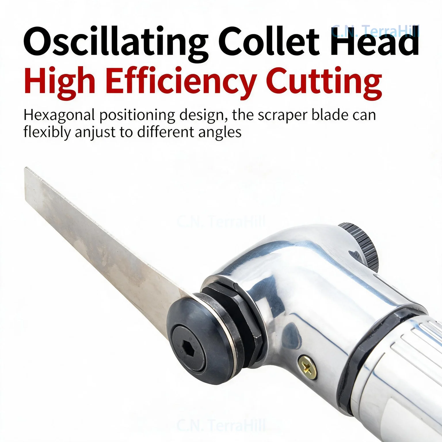 Pneumatic Glass Sealant Cutting Tool for Windshield Removal Auto Glass Silicone Scraper Blade