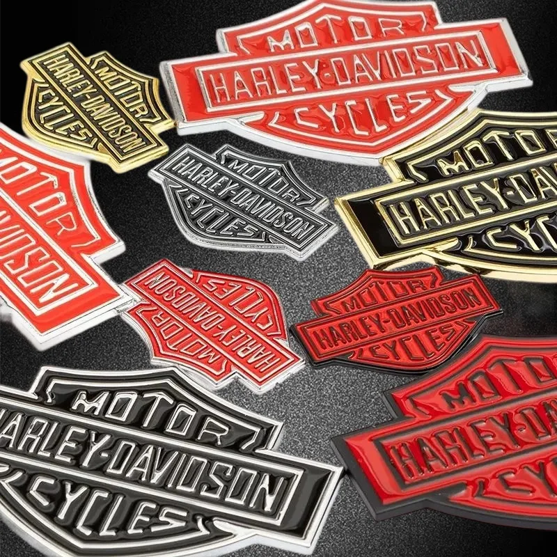 الألومنيوم سيارة الدراجات النارية المعادن الجمجمة ملصق سيارة رئيس قاطرة الذيل غطاء خزان الوقود ل هارلي ديفيدسون تعديل الملحقات #6