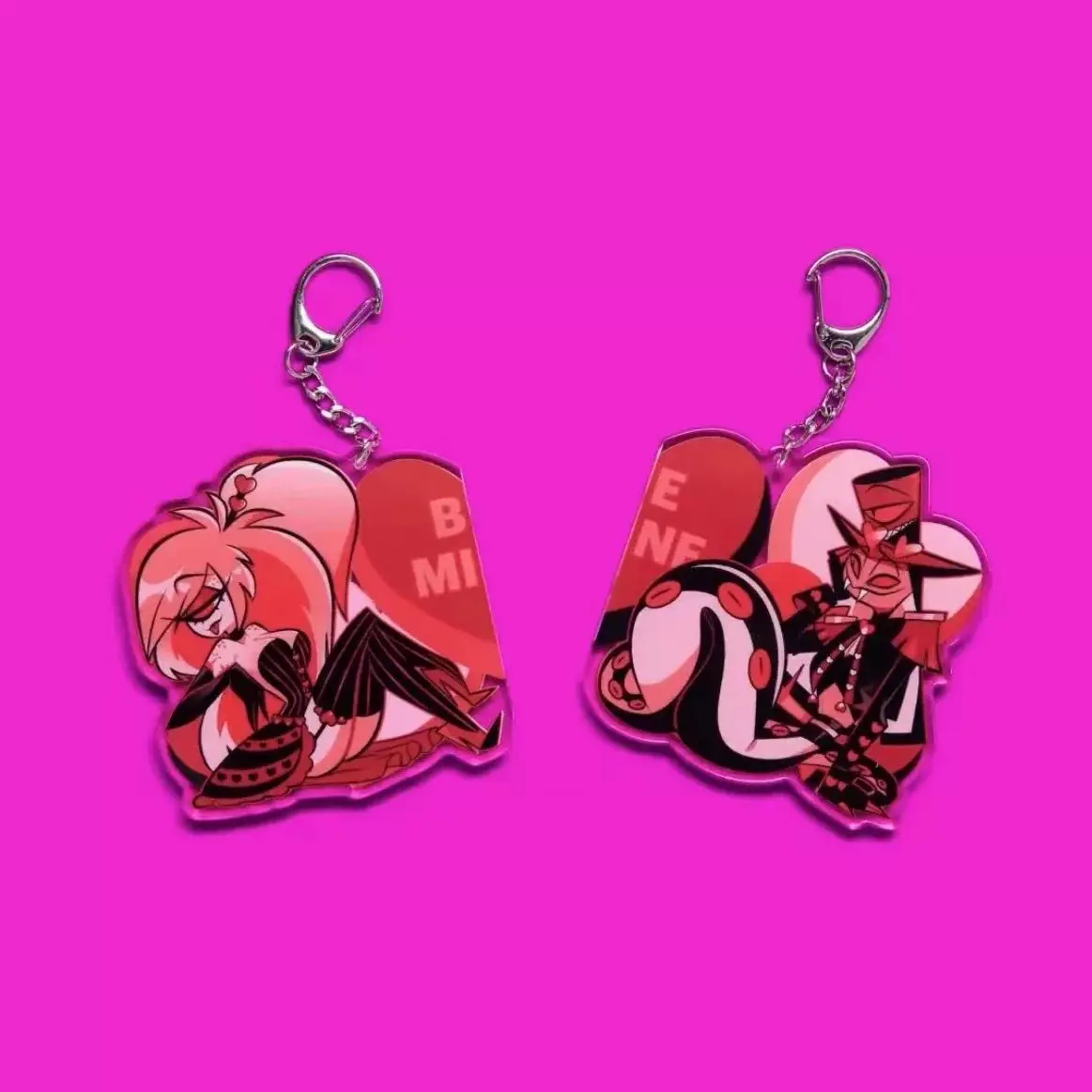 Ji E Lao Da KeyChain Men Anime Key Chain Sethos Women Acrylic Car Cosplay Japan Key Ring Pendant Party Kids Friends Gift