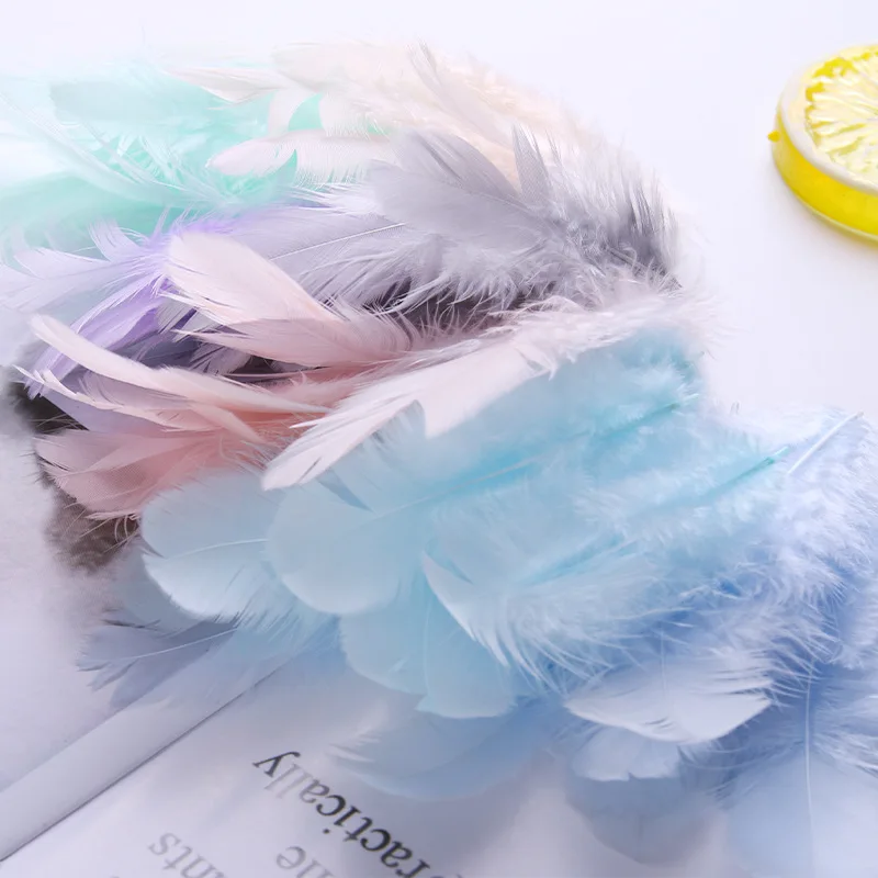 

100Pcs Natural Feathers 4-8cm DIY Feather Crafts Wedding Feathers Party Decorations Accessories for Home Handmade Projects