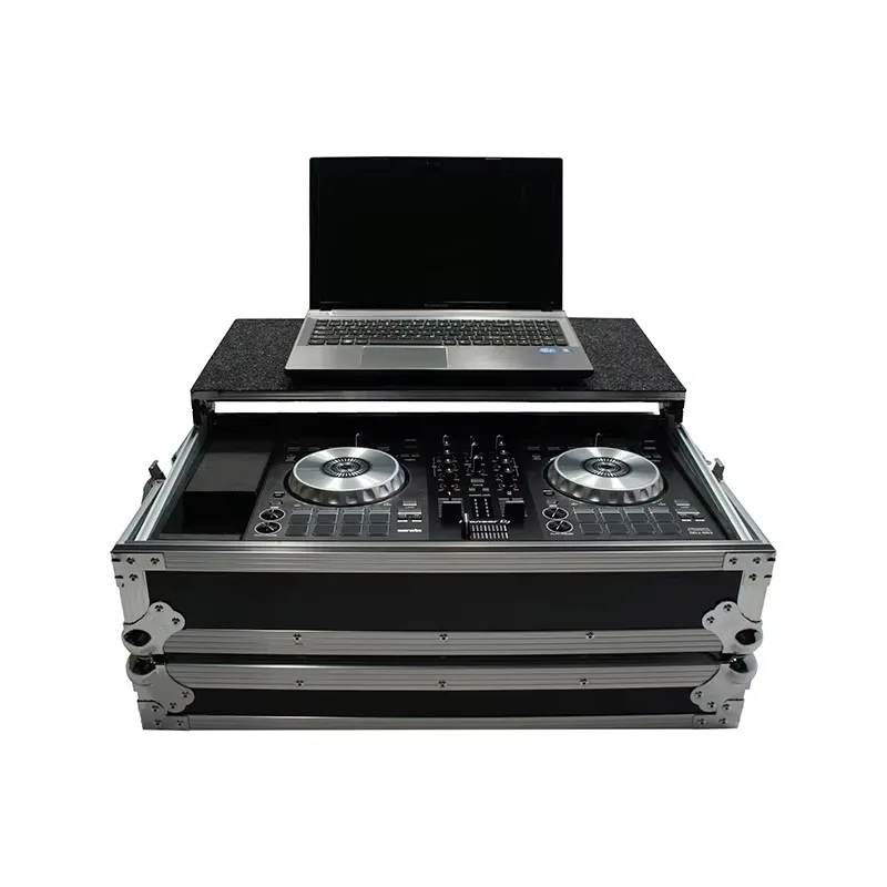 Flight Case for Pioneer DDJ-SB3 & DDJ-400 Digital Controller W/Sliding Laptop Shelf