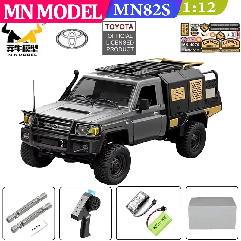 

MN82S 1/12 RC Car 4WD Jeep Model 2.4G Remote Control LED Light 4X4 Off Road 4WD Climbing RC Truck Electric Toy Car Gift for Boy