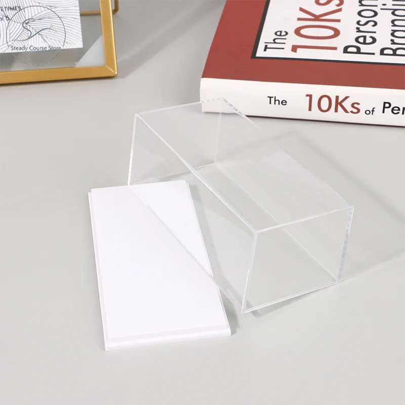 1PC Transparent Acrylic Model Display Box Household Jewelry Accessories Storage Box Dustproof Storage Supplies