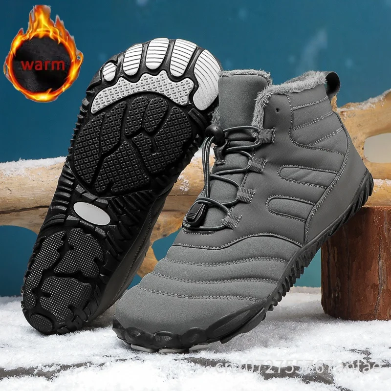 2026 Winter Snow Boots Men Women Waterproof Non Slip Thickened Warm Cotton Shoe Outdoor Hiking Mountaineering Boot Casual