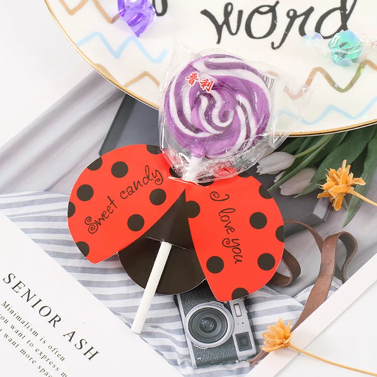 Insect tag Creative Cute little Christmas tag Candy Gift Box Accessories Lollipop decorated card Party party gift box packaging