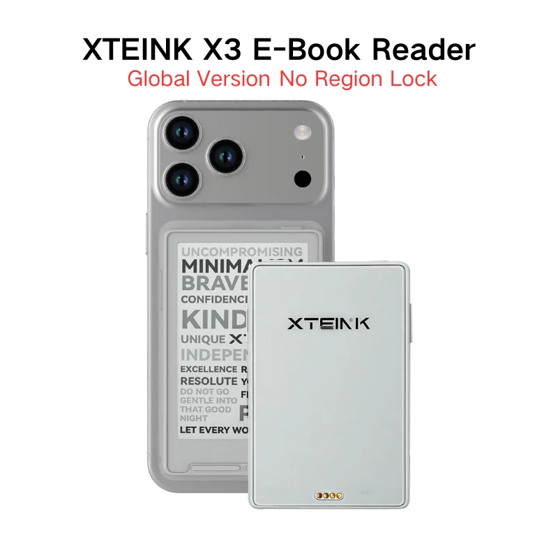 

XTEINK X3 Global Version 3.7" Magnetic Mini E-Ink Ebook Reader 16GB Support CrossPoint Firmware Ad-Free Multi Language