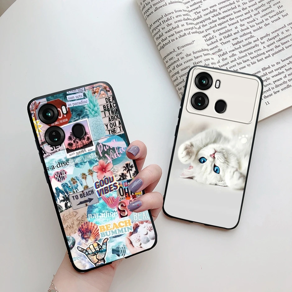 Cover Cases for Itel P40 Case P662L Bumper Cartoon Soft Silicon Back Covers for Itel P40 P 40 Funda ItelP40 Shell Smartphone Bag