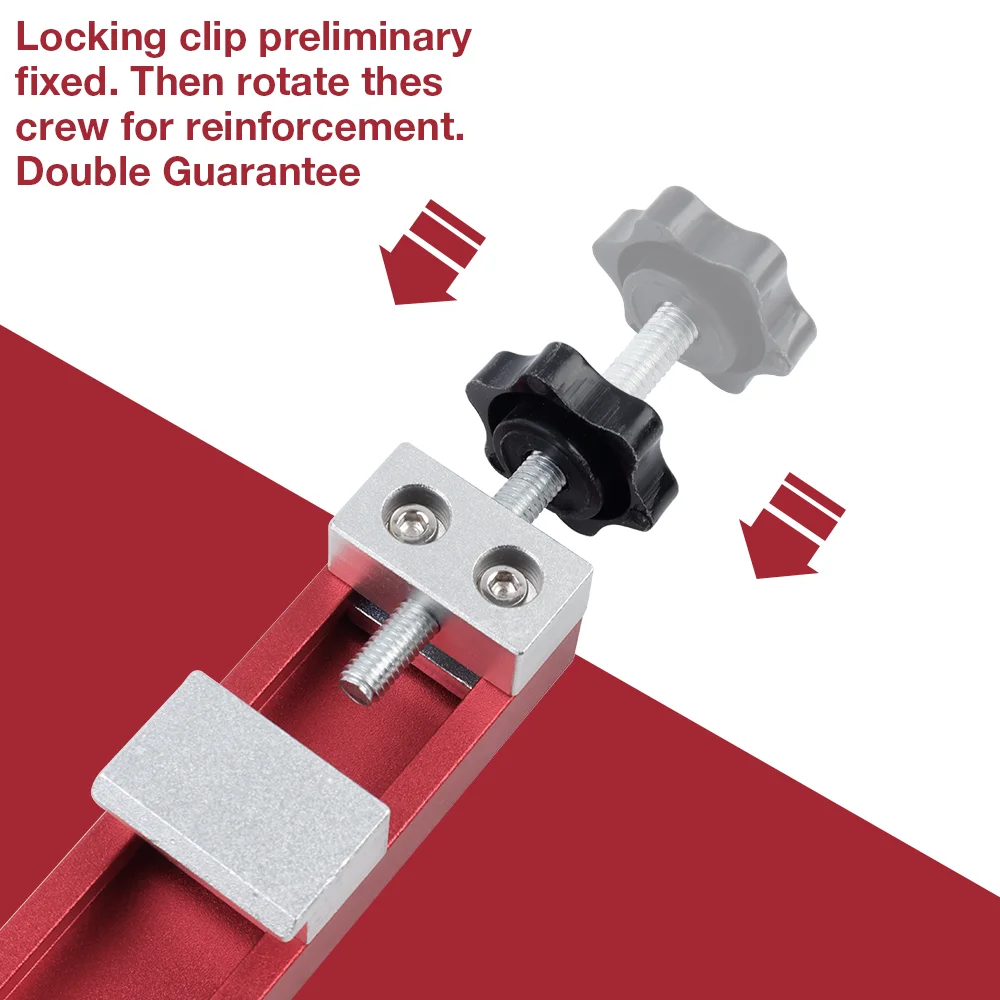 Quick-fix Cutting Machine Base Guide Rail Adjustable Circular Saw Guide Rail  2-Way Precision Positioning Clamp for Woodworking