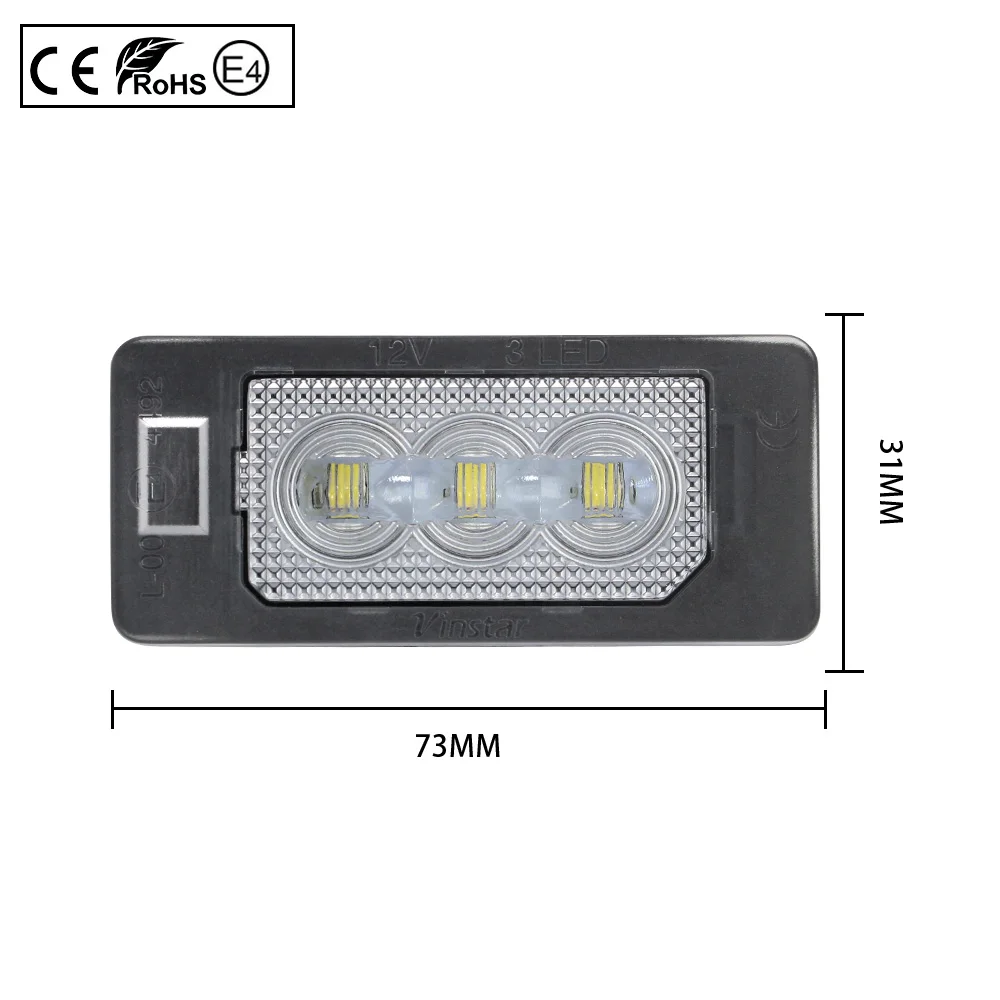 Lámpara LED de matrícula Canbus integrada, sin Error, 2 piezas, segunda generación, para Audi A4, B8, A3, A6, C7, Q3, Q5, TT