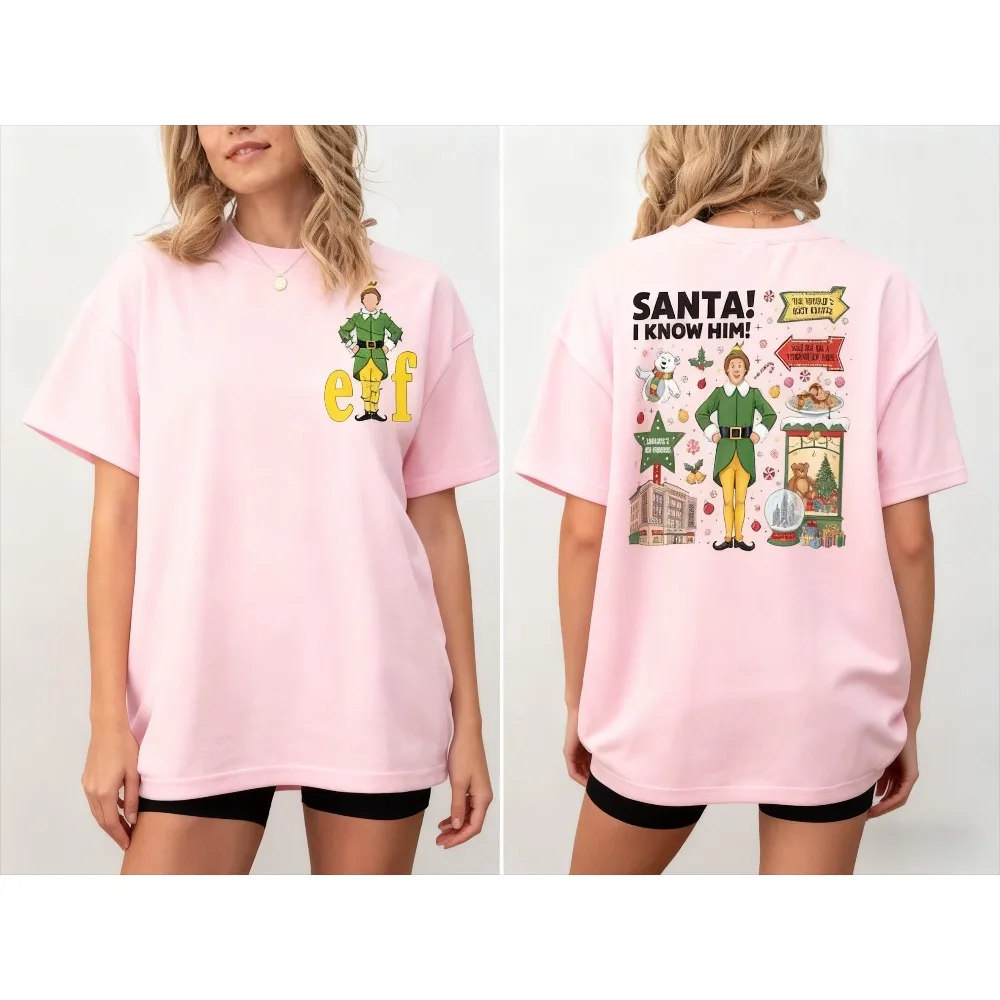 Buddy The Elf Vintage Quotes Christmas Lights Shirt Funny Buddy The Elf Tee Holiday Movie Christmas Humor Tshirt Women Men Tops