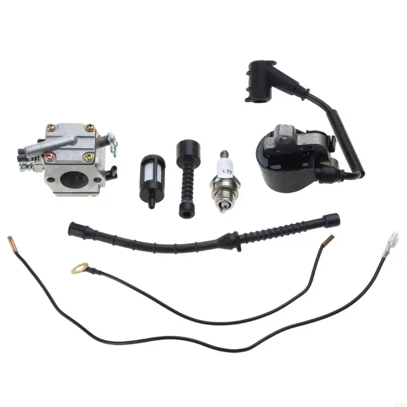 

E5BE Carburetor Ignition Coil for Chain 038 MS380 MS381 Air Oil Filter Line Plug Chainsaw Parts
