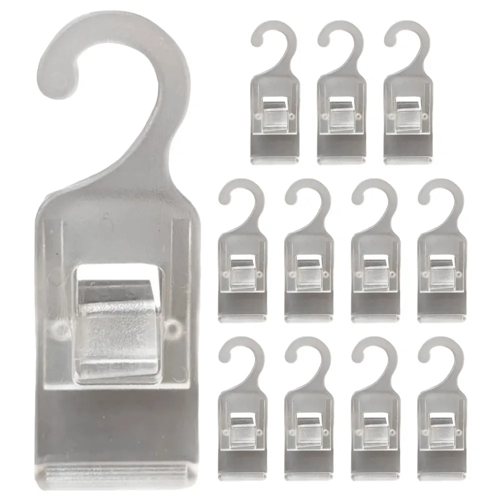 

12 Pcs Hanger Clips Plastic Clothes ganizer Hooks Sock Quilt Laundry Drying Pegs Bath Travel Accessories Towel Bras