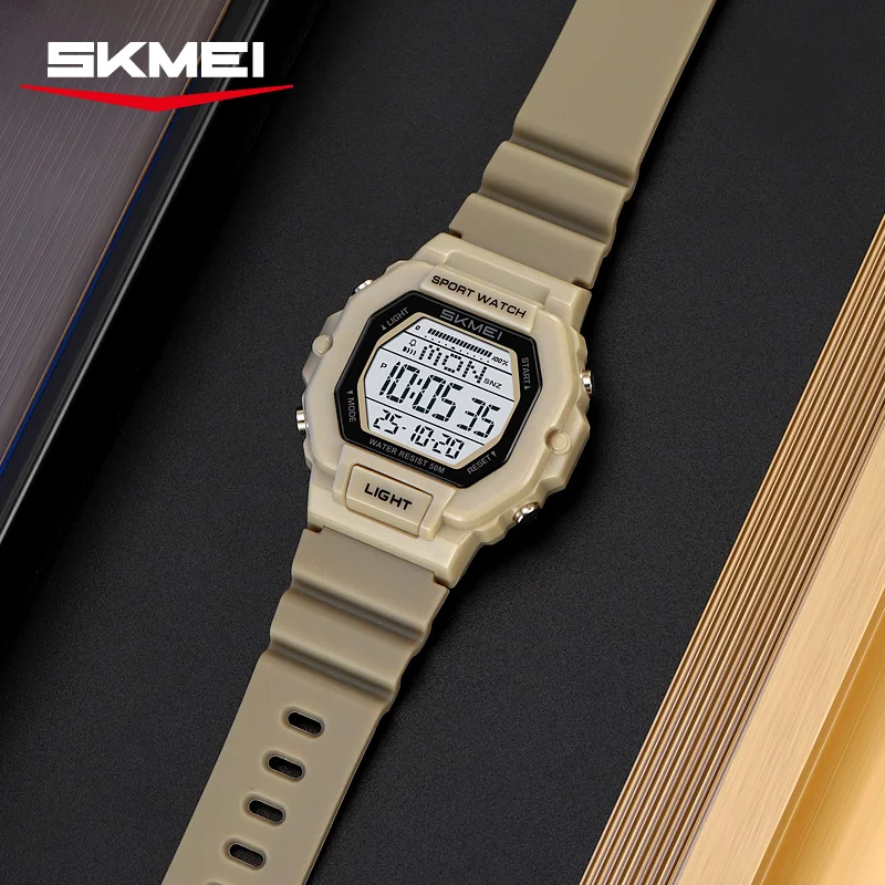 SKMEI 2573 Sports Countdown Electronics Digital Watches For Men Women 5Bar Waterproof Chrono Military Wristwatch Reloj Hombre