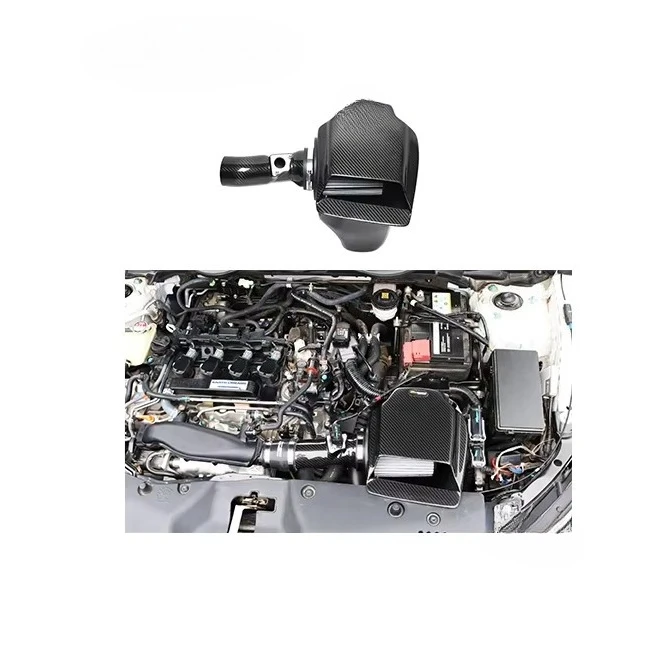 

Specific fixed-position 100% dry carbon fiber cold intake system for Civic 10 1.5T 2016-2021
