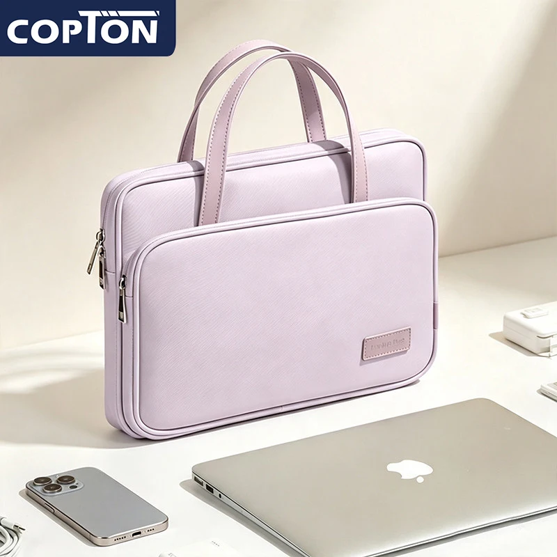 Laptop Bags Slim Carrying Briefcase Women Protective Laptop Sleeve Case for 13.3 14 15.6 16 Inch MacBook Air Pro M6 M5 Asus Dell