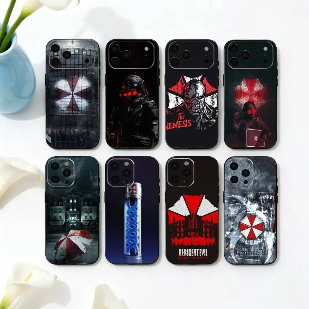 Resident Evil T-virus Umbrella Corporation Phone Case Silicone Soft For IPhone 17 16 15 14 13 12 11 X XR Plus Pro Max Plus
