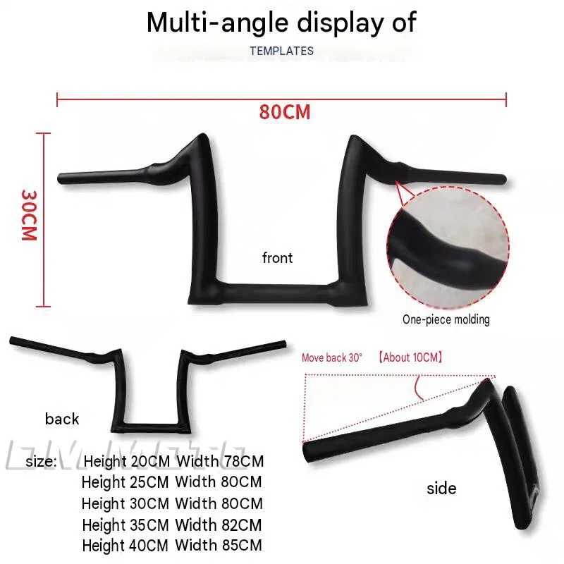 For KOVE 625V V625 625 V v625 625v Modified High‑Strength Steering Handle Bar Comfort Riding Handlebar