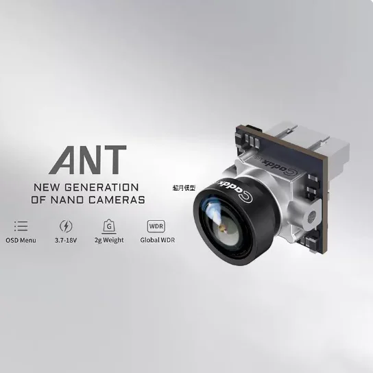 2g Caddx Ant 1200TVL Global WDR mit OSD 2g Ultra Light Nano 3 4 FPV-Kamera für Renndrohnen Mobula 7