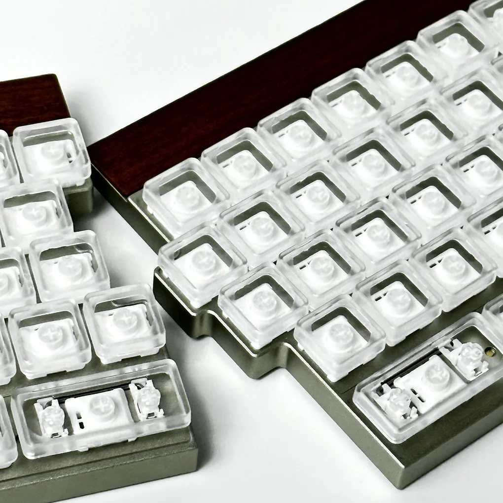 Unengraved transparent LCK PC material mechanical keyboard low axis ultra-thin keycaps