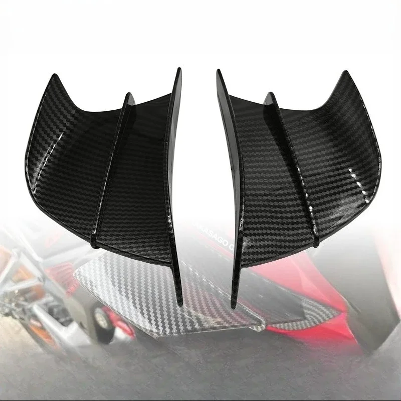 Universal Motorcycle Side Wing Spoiler – Wind Guide Wing Knife Air Deflector Racing Modification Parts for Street & Sport Bikes