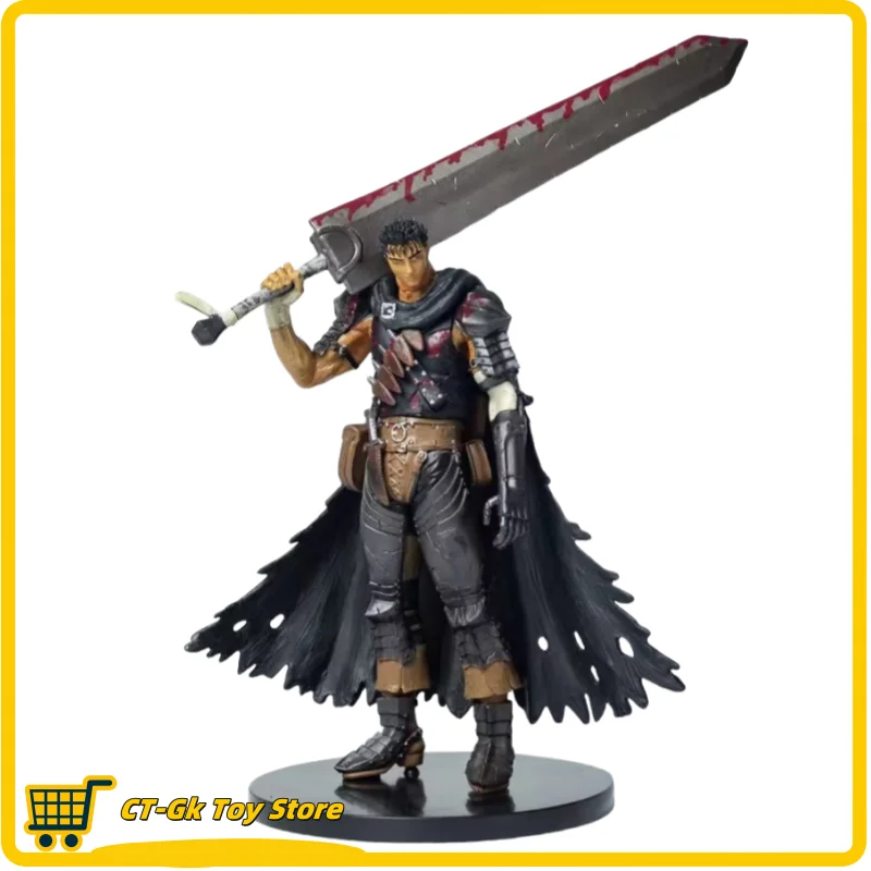 21cm Cartoon Berserk Guts Figures Branded Warrior Blood-Stained Version Of Standing Posture Collection Ornament Gifts Pvc Model