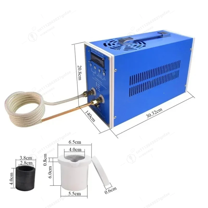 Induction Heating Machine 6kw 110V/220V Copper Melting Machine High Frequency Heating Machine Induction Heater Melting Furnace
