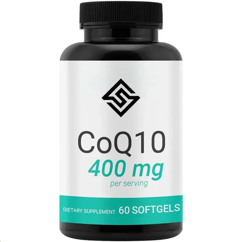 Coq10 400mg Capsules - High Quality Coenzyme Q10- Co Q-10 200mg Soft Capsules/400mg -60 Capsules Per Serving