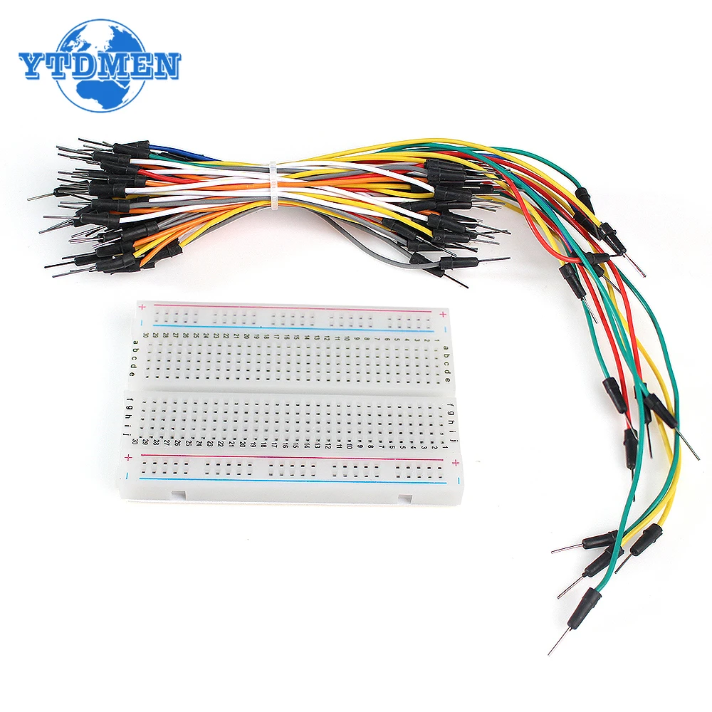 Breadboard 400 Point Solderless PCB Bread Board Jumper Wire Dupont Line 10cm/20cm 20pin/40pin Test Develop DIY for Arduino Kit