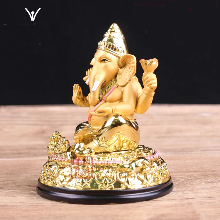 GOOD Asia India Greco-Buddhist pocket travel efficacious bless Mascot God of Wealth GANESH Ganesha Auspicious Buddha statue