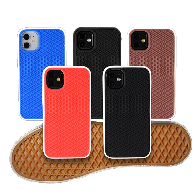 Waffle Shoe Sole Phone Case For iPhone 11 12 13 14 Pro Max 6 7 8 Plus X XR XS XSMax SE20 Shockproof Soft Silicone Back Van Cover