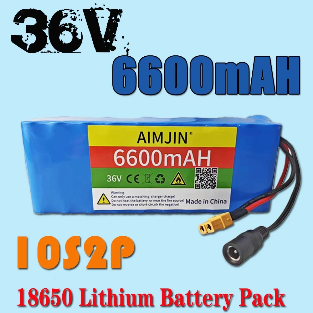 

36V 6600mAh 10S2P Lithium Rechargeable Battery Pack for Double Wheel Balance Vehicle Balance Car Parts