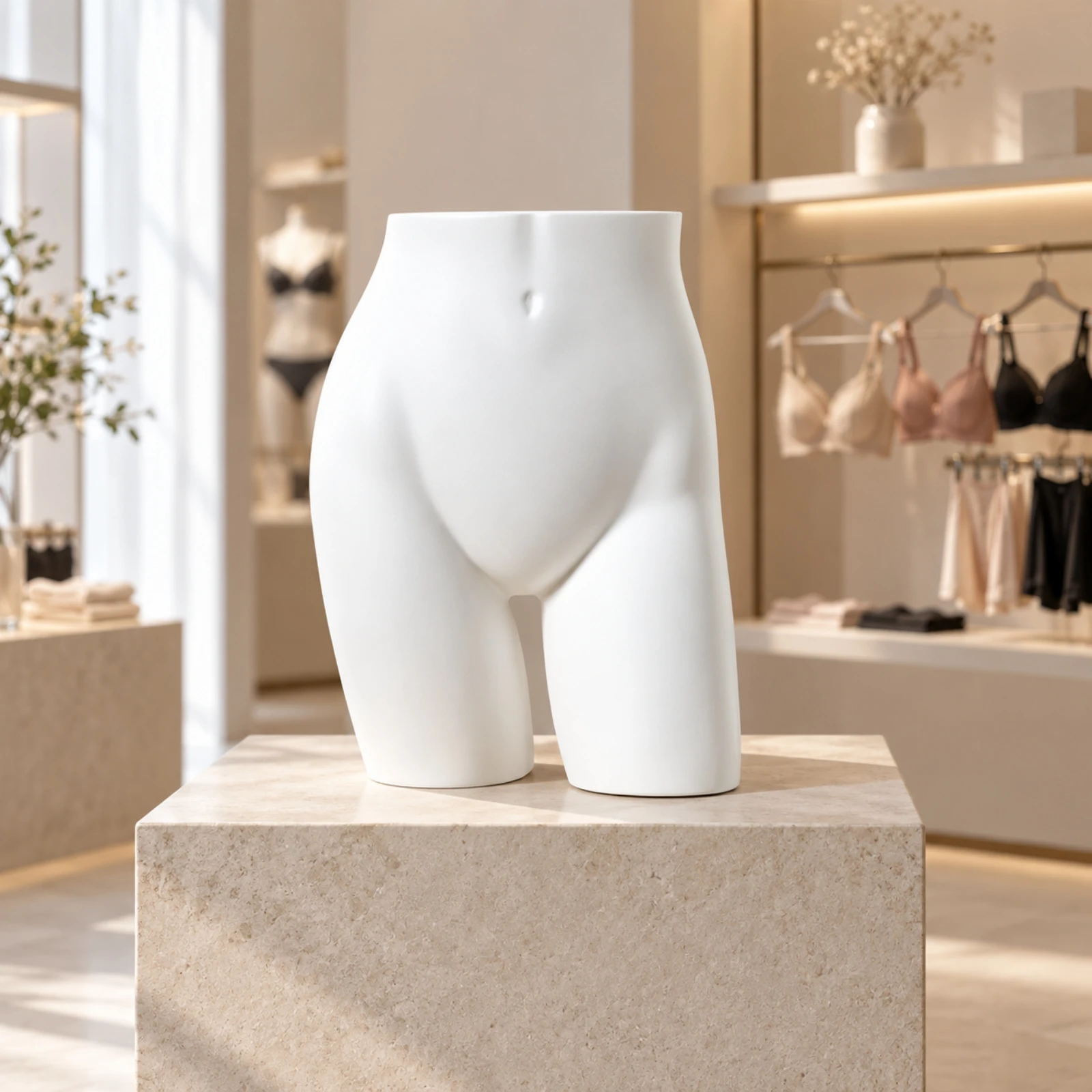 Female Lower-Torso Mannequin Long-Lasting Lower Body Mannequin with Separated Legs Swimwear Display Form Stable Streamlined