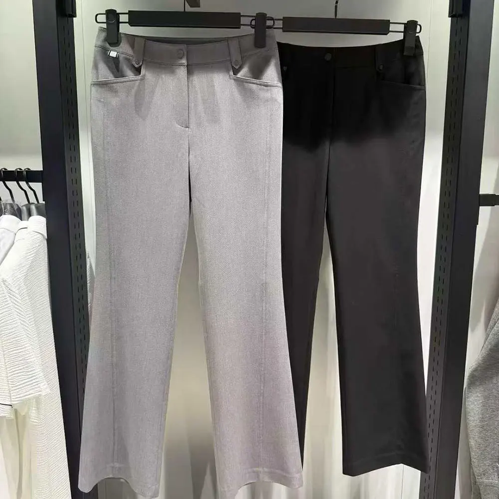 

Новые женские тонкие брюки для гольфа весна-лето, быстросохнущая ткань, слегка расклешенные брюки, устойчивые к сминанию и удобные.