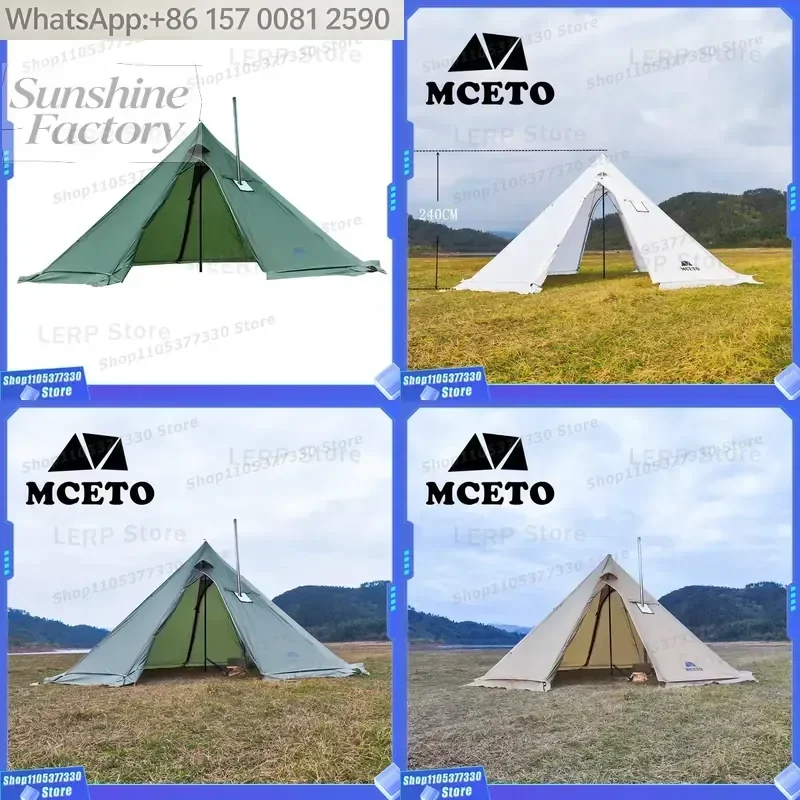 MCETO 500PRO Ultralight Stove Hot Tents for Camping and Backpacking Outdoors Winter Bushcraft