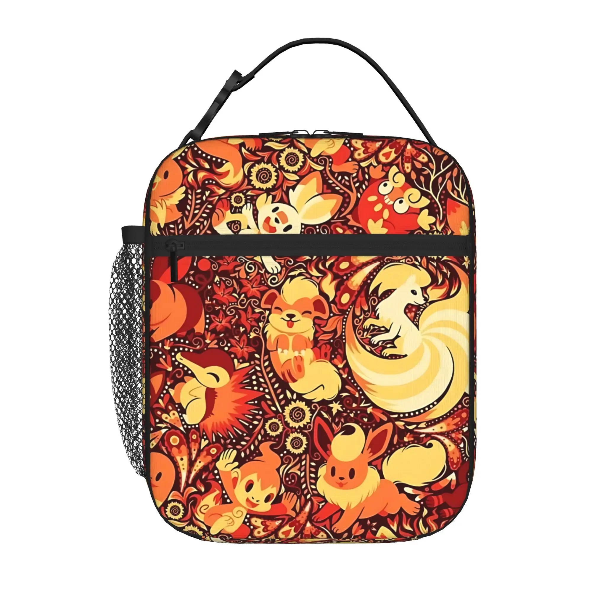 Cartoon Pokemon Theme Large Capacity Thermal Insulation Lunch Bag Ice Pack Rice Bag  Storage Picnic Bags Tote
