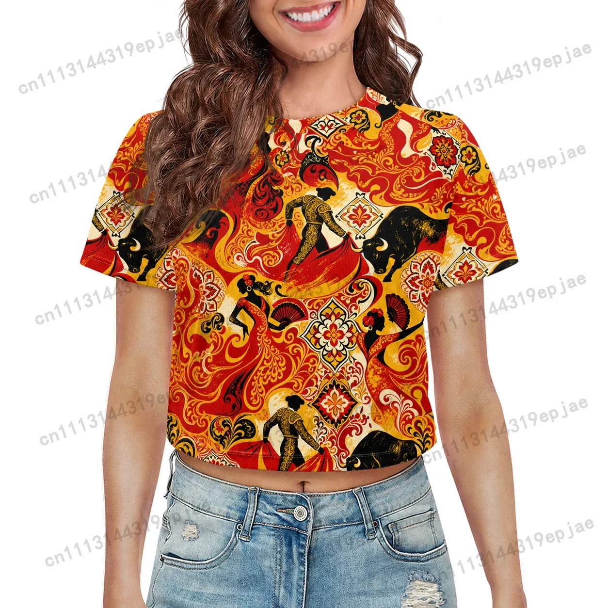 Sudan Sweden National Flag Eagle Print Crop Tops Women Short Sleeve O-neck Casual Streetwear Y2K Green Summer T-shirt