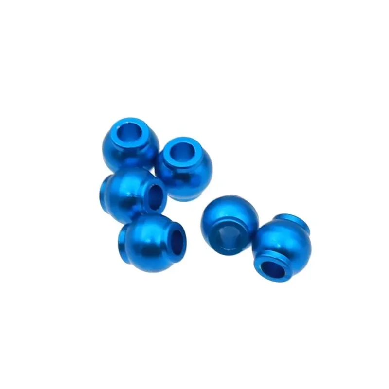 6 szt. Aluminiowe kulki przegubowe, kulki drążka kierowniczego, kulki przegubowe STD-318 do Tamiya TT02 TT-02 RC Car, części zamienne i akcesoria tuningowe