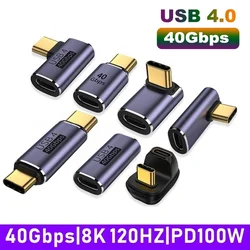 100W Metal USB C Adapter OTG 40Gbps Fast Data Transfer Type-C Charging Converter For 8K 120Hz Vedio Macbook Pro Laptop Phone