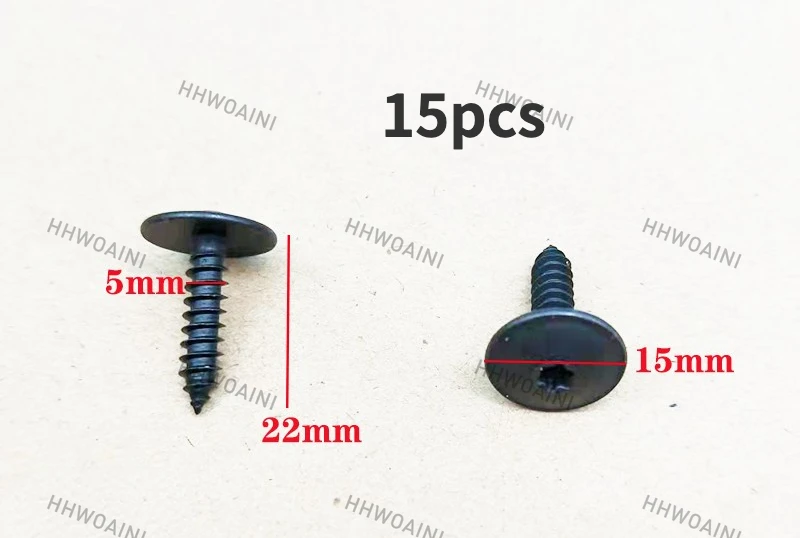 15pcs For Volkswagen Lavida Jetta Touran Tiguan Bora Fender Bottom  Self-Tapping Screw