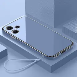 For Realme C53 Case Realme N53 C51 Realme Note50 Case Straight frame Square Plating Silicone Back Soft rubber cover