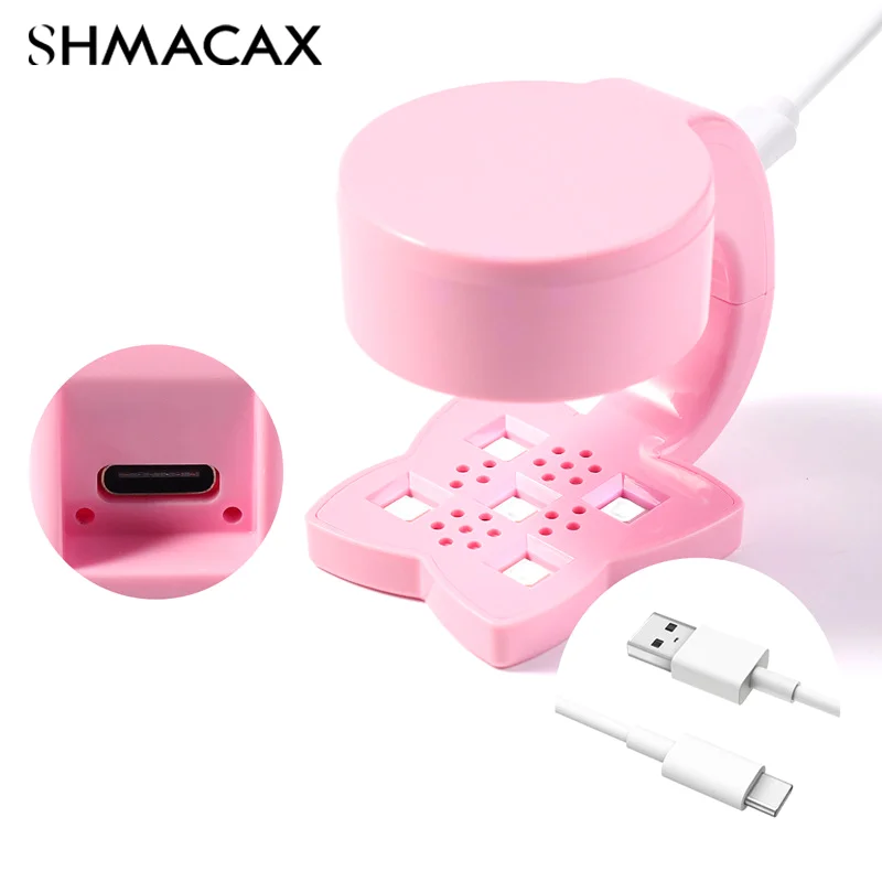 Butterfly Quick Dry Nail Phototherapy Machine 5 UV LED 18W Gel Polish Nail Dryer Lamp Manicure Tool USB Salon Equipment