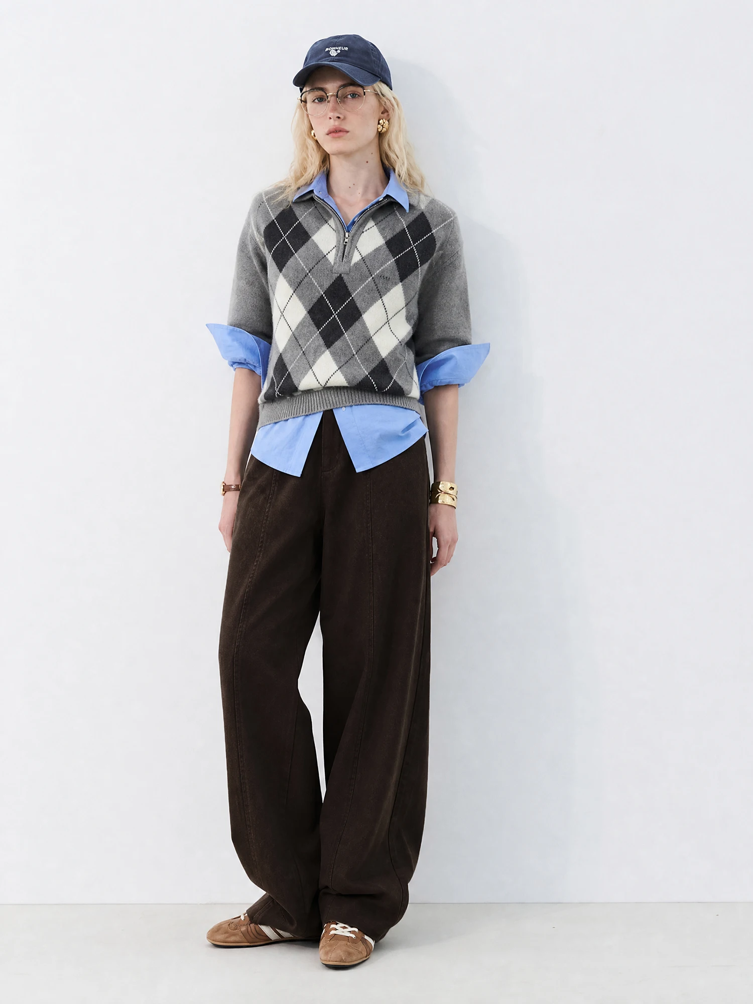 Anti-Wrinkle Cotton Lyocell Casual Pants High Waist Wide Leg Knife  Long Trousers Comfortable Fashion Ladies' Jeans