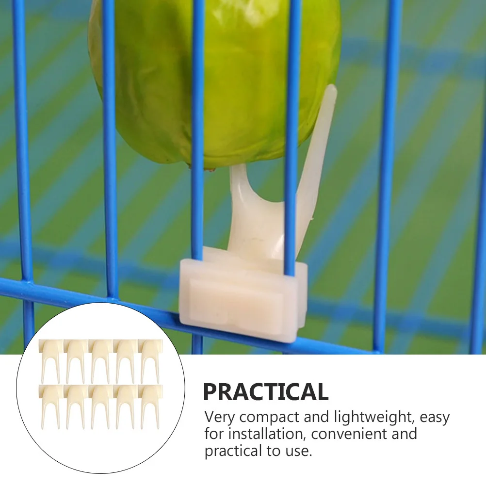 

15Pcs Parrot Bird Fruit Feeder Durable Lightweight Cage Accessories Easy Clean Reusable Pet Healthy Material Fruit Fork