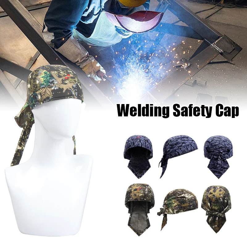 

1pc Welding Hats Welding Safety Cap Washable Flame Retardant Fire Resistant Head Protective Labor Insurance Welder Anti-scalding