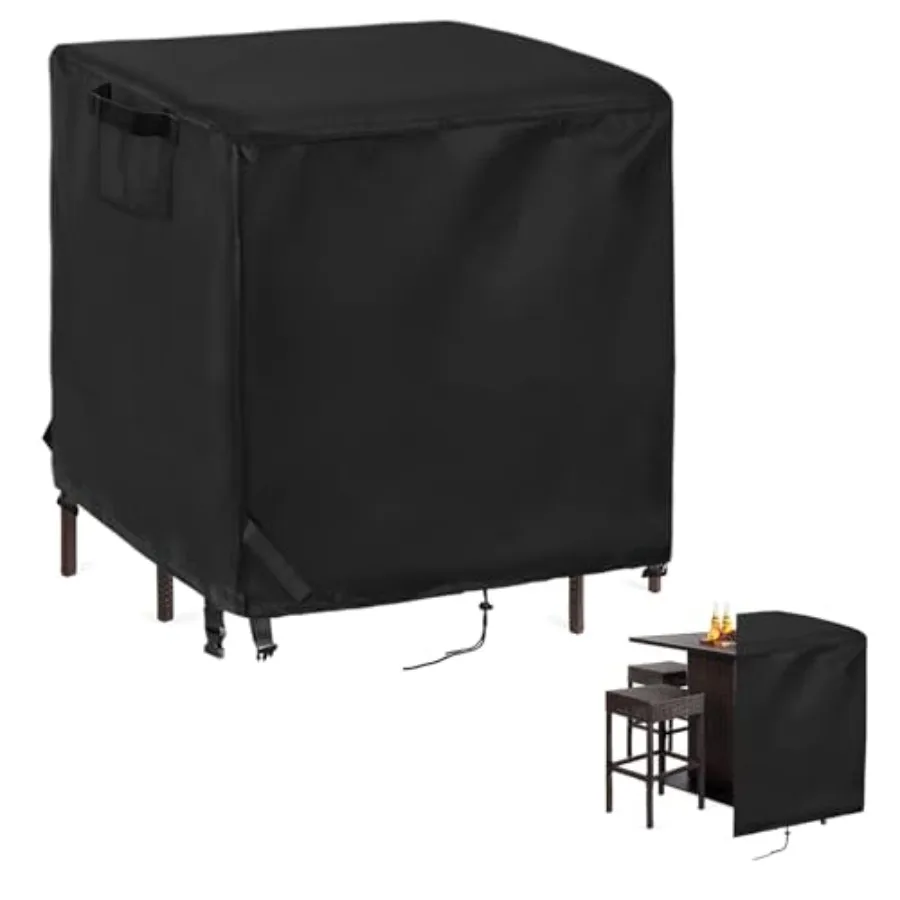 

Водонепроницаемый чехол для комплекта уличной плетеной мебели Best Choice Products из 5 предметов (59"x59"x38") – защитный чехол для уличного барного стола